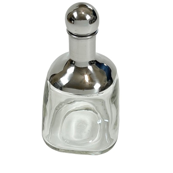 PATRON Margarita Shaker Glass Chrome Bottle 18oz Cocktail Mixer Tequila Whisky - Picture 2 of 10